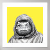 Toad in Hoodie (Retro-Gelb) Poster (Vorne)