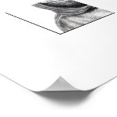 Toad in Hoodie (Schnee) Poster (Ecke)