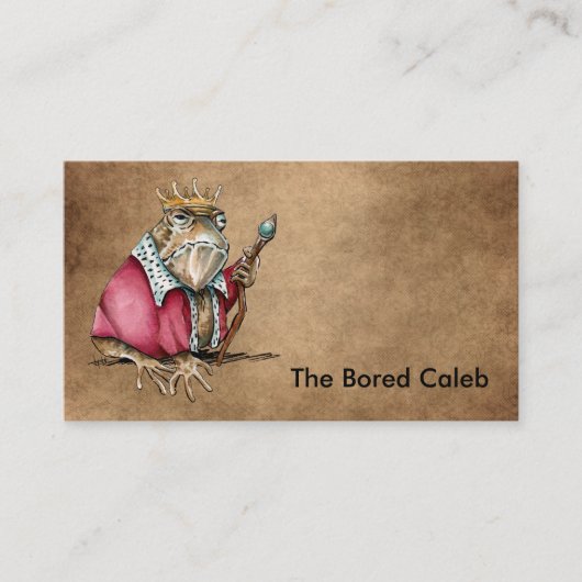 Toad King Visitenkarte (Vorderseite)