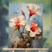 Toad Lily - Impasto Floral Acrylschild (Neutral)