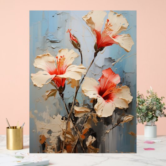 Toad Lily - Impasto Floral Acrylschild (Hochzeit)