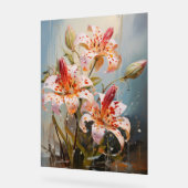 Toad Lily - Impasto Floral Acrylschild (Winkel)