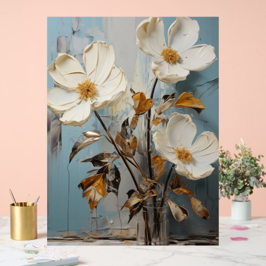 Toad Lily - Impasto Floral Acrylschild (Hochzeit)