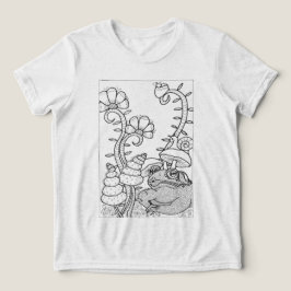Toad mit fantasievollen Blume Tri-Blend Shirt