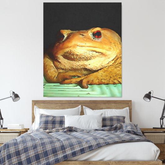 Toad mit philosophischer Disposition Malerei Leinwanddruck (Insitu (Schlafzimmer))