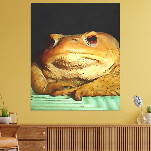 Toad mit philosophischer Disposition Malerei Leinwanddruck (Insitu (Wohnzimmer))