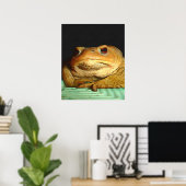 Toad mit philosophischer Disposition Malerei Poster (Heimbüro)