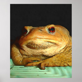 Toad mit philosophischer Disposition Malerei Poster