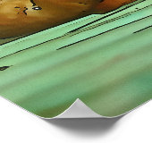 Toad mit philosophischer Disposition Malerei Poster (Ecke)