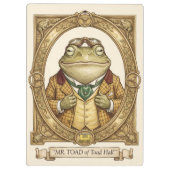 Toad Mole und Ratty auf der offenen Straße Klemmbrett (Rückseite)