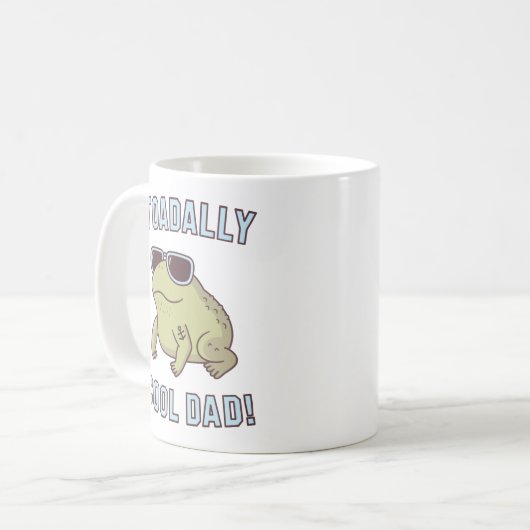 Toad Pun Toadal Cooler Vater Funny coffee Tasse (Vorderseite Links)
