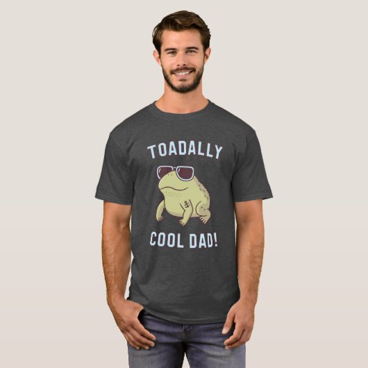 Toad Pun Toadal Cooler Vater Funny T - Shirt (Vorne ganz)