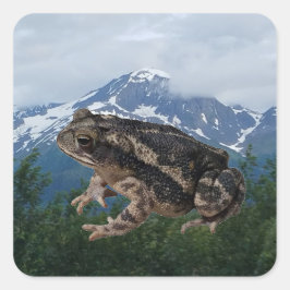 Toad Quadratischer Aufkleber