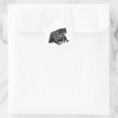 Toad Runder Aufkleber (Tasche)