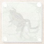 Toad Swinning im Wasser Glasuntersetzer (Rückseite)