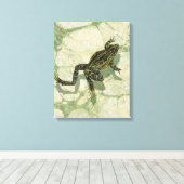 Toad Swinning im Wasser Leinwanddruck (Insitu (Holzboden))