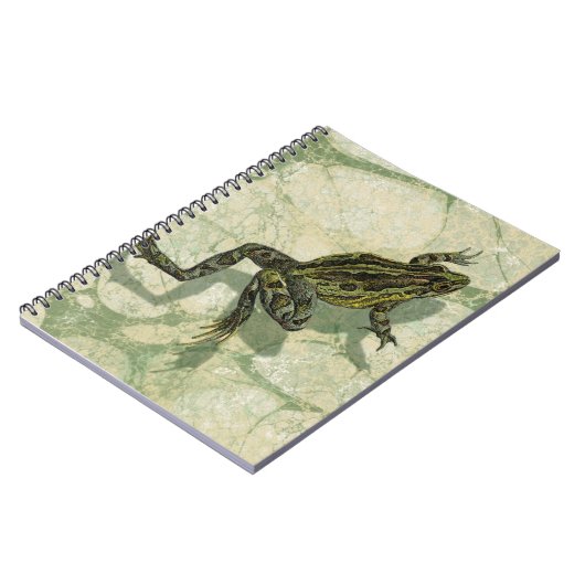 Toad Swinning im Wasser Notizblock (Linke Seite)