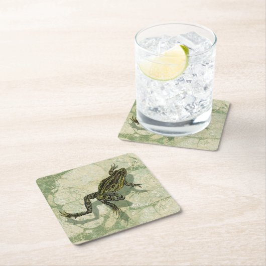 Toad Swinning im Wasser Rechteckiger Pappuntersetzer (Vor Ort)