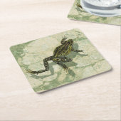 Toad Swinning im Wasser Rechteckiger Pappuntersetzer (angewinkelt)