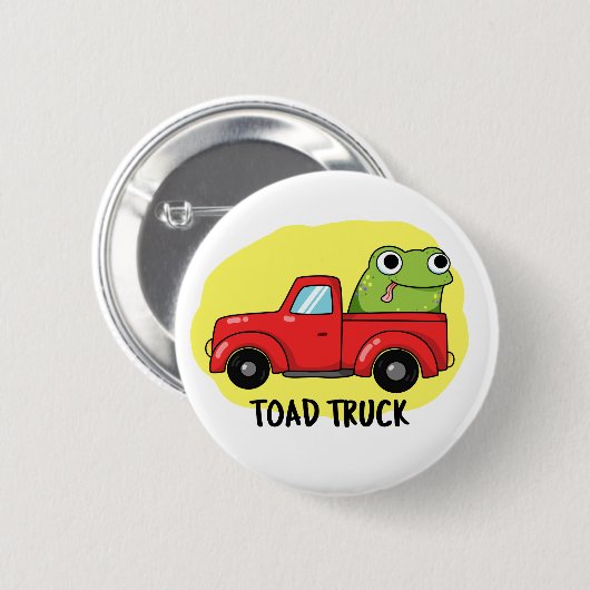 Toad Truck Funny Tow Truck Puff Button (Vorne & Hinten)