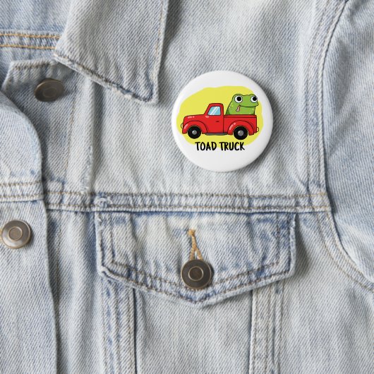 Toad Truck Funny Tow Truck Puff Button (Beispiel)