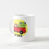 Toad Truck Funny Tow Truck Puff Kaffeetasse (Vorderseite Links)