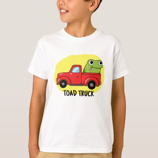 Toad Truck Funny Tow Truck Puff T-Shirt (Vorderseite)