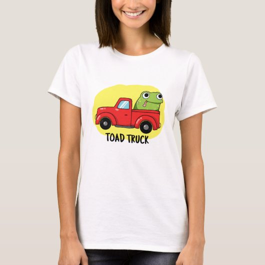Toad Truck Funny Tow Truck Puff T-Shirt (Vorderseite)