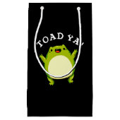 Toad Ya Funny Frog Pun Dark BG Kleine Geschenktüte (Vorderseite)