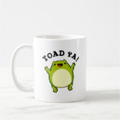 Toad Ya Funny Frog Pun Kaffeetasse (Links)