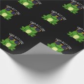 Toadad Coole Funny Toad Pun Dark BG Geschenkpapier (Ecke)