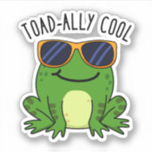 Toadal Cooler Funny Toad Pub Aufkleber (Vorderseite)