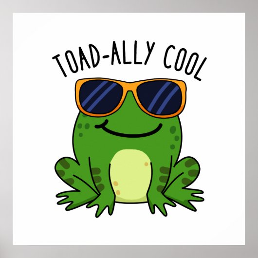 Toadal Cooler Funny Toad Pub Poster (Vorne)