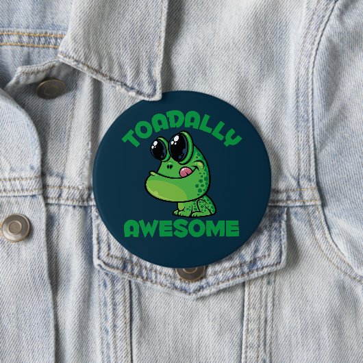 Toadal Phantastisch Happy Cartoon Toad Button (Beispiel)