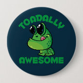 Toadal Phantastisch Happy Cartoon Toad Button (Vorderseite)