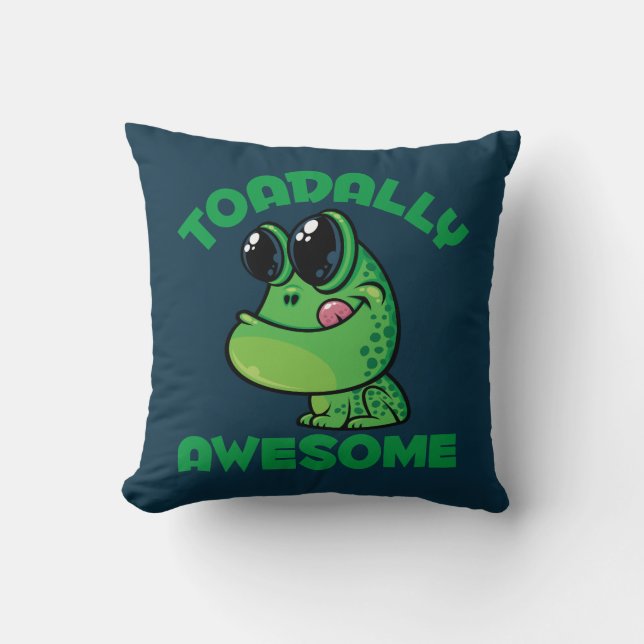 Toadal Phantastisch Happy Cartoon Toad Kissen (Vorderseite)