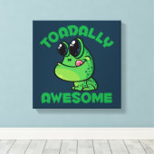Toadal Phantastisch Happy Cartoon Toad Leinwanddruck (Insitu (Holzboden))