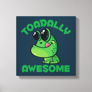 Toadal Phantastisch Happy Cartoon Toad Leinwanddruck