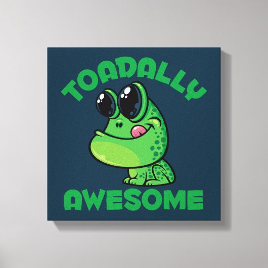 Toadal Phantastisch Happy Cartoon Toad Leinwanddruck (Vorderseite)