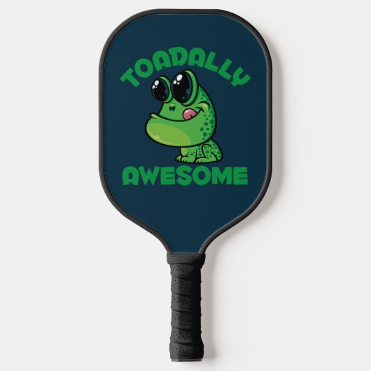 Toadal Phantastisch Happy Cartoon Toad Pickleball Schläger (Vorderseite)