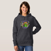 ToadalCoole Blüten- und Froschtypografie Hoodie (Vorne ganz)