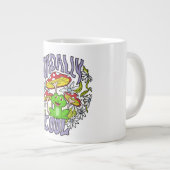 ToadalCoole Blüten- und Froschtypografie Jumbo-Tasse (Vorderseite Rechts)