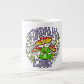 ToadalCoole Blüten- und Froschtypografie Jumbo-Tasse (Vorderseite)