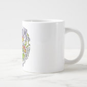 ToadalCoole Blüten- und Froschtypografie Jumbo-Tasse (Rechts)