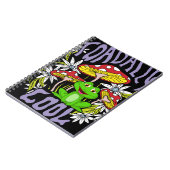 ToadalCoole Blüten- und Froschtypografie Notizblock (Linke Seite)