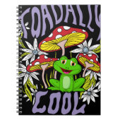 ToadalCoole Blüten- und Froschtypografie Notizblock (Vorderseite)