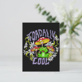ToadalCoole Blüten- und Froschtypografie Postkarte (Stehend Vorderseite)