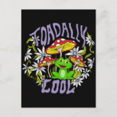 ToadalCoole Blüten- und Froschtypografie Postkarte (Vorderseite)