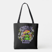 ToadalCoole Blüten- und Froschtypografie Tasche (Rückseite)