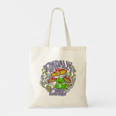 ToadalCoole Blüten- und Froschtypografie Tragetasche (Rückseite)
